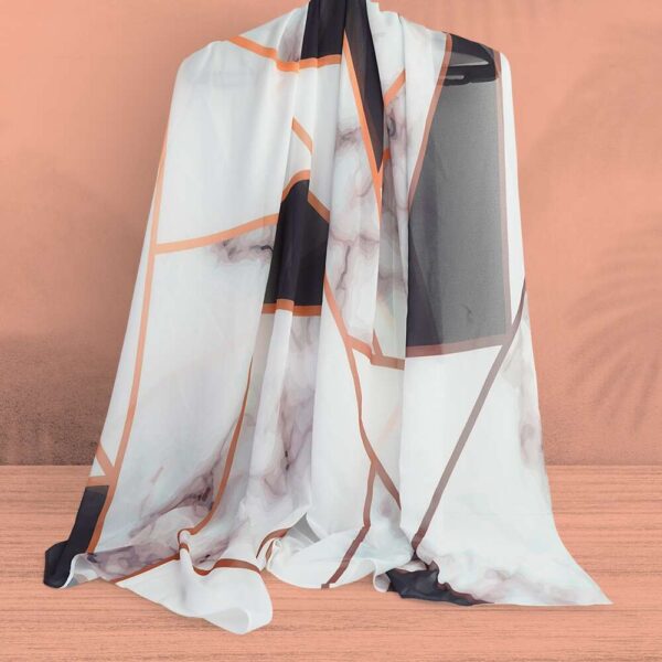 طرحة شيفون ديجيتال ماربل