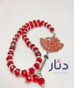 سبحة كريستال باللون الأحمر