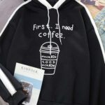 سويت شيرت كوفي أسود