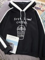 سويت شيرت كوفي أسود