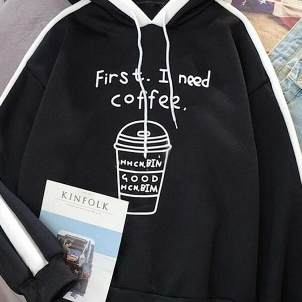 سويت شيرت كوفي أسود