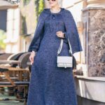 فستان برش شتوي وحرملة