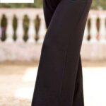 بنطلون كتان wide legs