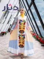 عباية حريمي ملونة بأستايل رقيق