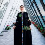 عباية إستقبال قطن بتصميم مميز