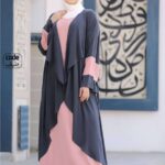عبايه قطعتين أنيقة ومختلفة