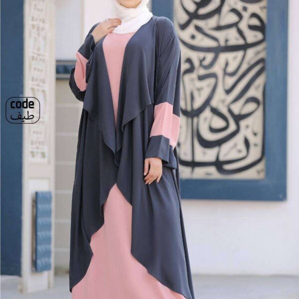 عبايه قطعتين أنيقة ومختلفة